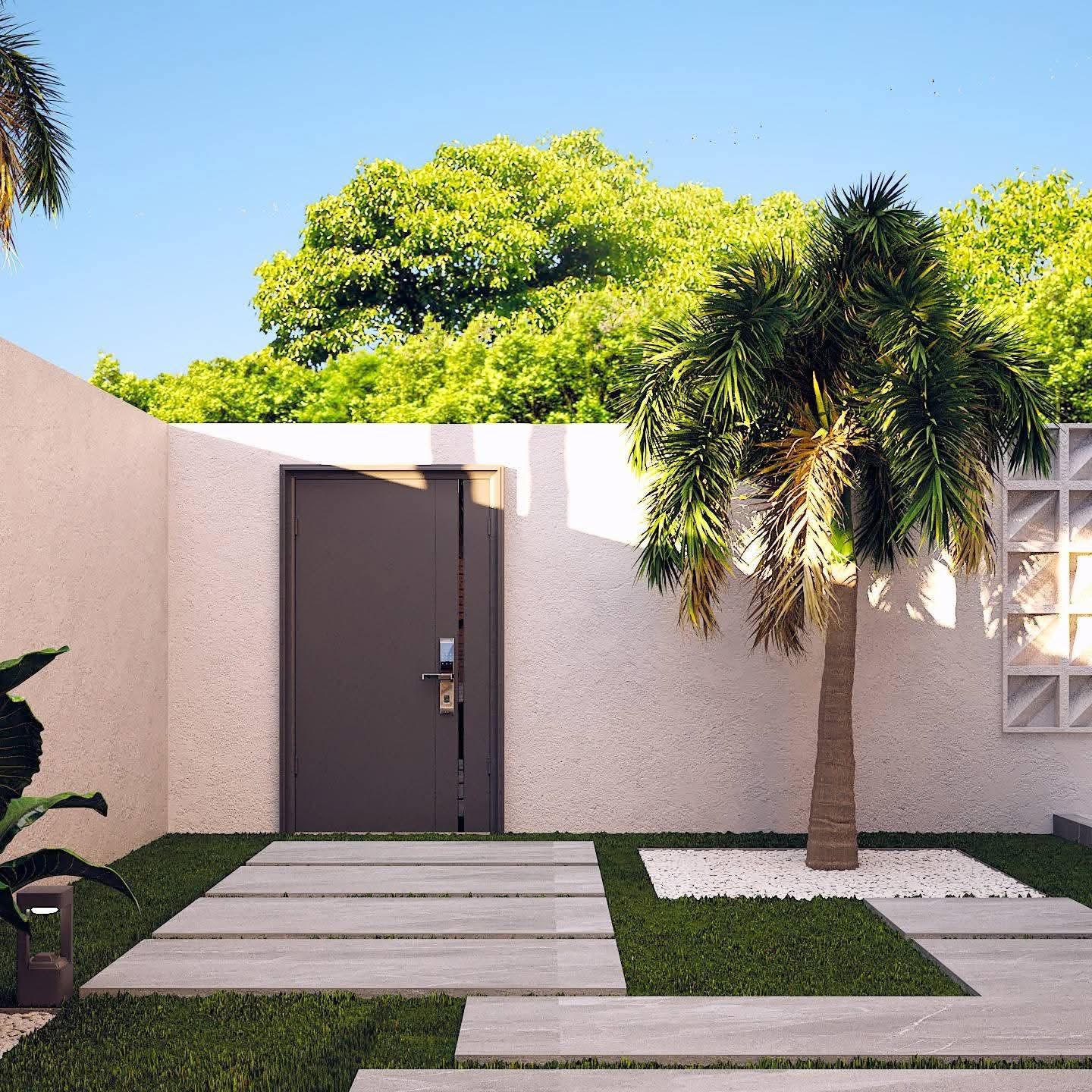 Landscape construction and garden design project in UAE